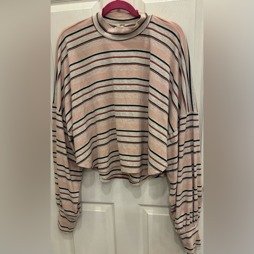 Free People Cropped Mock Neck